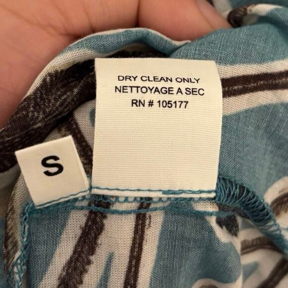 Ulla Johnson Blue Floral Print Ruffle Selena Midi Dress Size Small - Picture 5 of 5